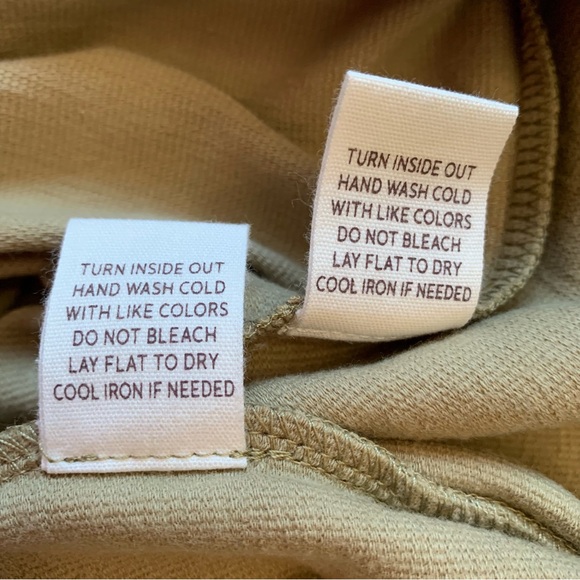 By The River Puff Sleeve Sweatshirt + Shorts Set Size Small NWT Beige Green - Picture 13 of 16